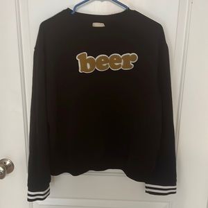 “Beer” sweatshirt from The Buckle